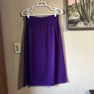 ❤️FINAL SALE❤️ Vintage/Retro USA Union-Made Royal Purple Knit Stretch Skirt